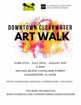 Clearwater Art Walk 2018 On July 27th 6-9pm