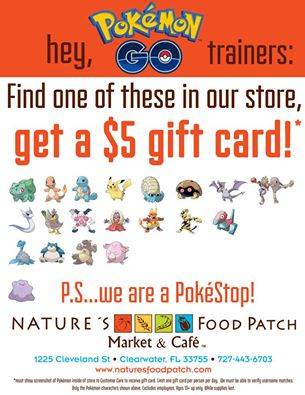 Pokemon Go To Nature's Food Patch